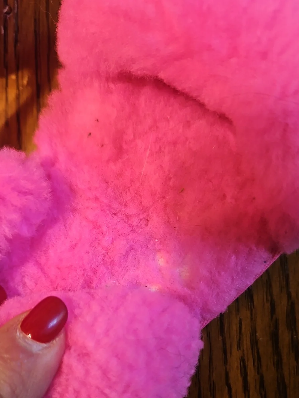 Kids Pink Fuzzy Slide Sandals - Cozy Plush Comfort
